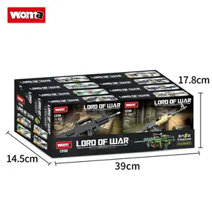 WOMA TOYS C0168 brique de construction de marque de qualité garçon enfants modèle <span class=keywords><strong>ak</strong></span>-<span class=keywords><strong>47</strong></span> m416 thompson smg sniper micro gun block - Product Image 6