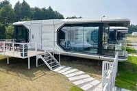 Expédition rapide 40ft Tiny Mobile Steel Container House Inspired Space Capsule Design pour une utilisation en extérieur dans les hôtels Villas Home