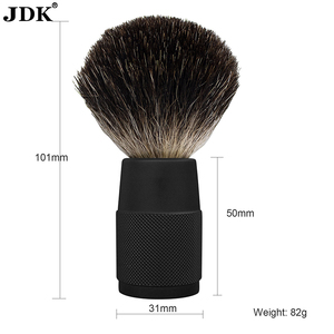 JDK <span class=keywords><strong>Blaireau</strong></span> Silvertip pour hommes avec poils <span class=keywords><strong>de</strong></span> <span class=keywords><strong>blaireau</strong></span> et manche en aluminium avec manche en métal - Product Image 3