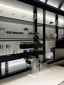 Gabinetes de Cocina de Lujo de Estilo Moderno Personalizados con Isla, Almacenamiento de Madera Sólida y Estantes Abiertos para un Estilo de Vida Único - Product Image 4