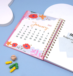สมุดวางแผนรายสัปดาห์ลายดอกไม้น่ารัก พร้อมบันทึกการลด<span class=keywords><strong>ภาษี</strong></span>และติดตามค่าเสื้อผ้า สำหรับผู้หญิงและนักเรียน - Product Image 2