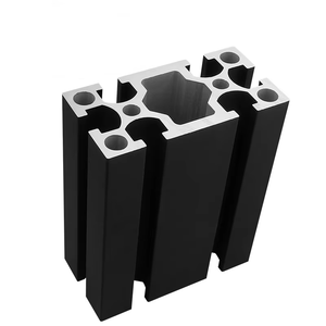 Hồ sơ nhôm công nghiệp tiêu chuẩn quốc gia 4080w-5. 0 dày màu đen oxy hóa bàn làm việc Mặt nạ khung hồ sơ - Product Image 2