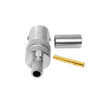 Conector BNC Hembra Recto de 75 Ohmios para Cableado de Video 4K HD 3G SDI, Equivalente a 1855A 4855R Mini RG59 L-2.5CHD