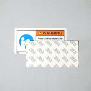 Etiqueta de Advertencia AGS Modelo M26, Manual del Operador, Etiqueta de Seguridad para Máquinas, Resistente al Calor e Impermeable para Equipos Industriales - Product Image 3