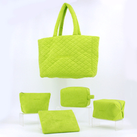 Pochette de maquillage personnalisée avec logo brodé, en tissu éponge, pour emballage de produits de beauté, cosmétiques et maquillage