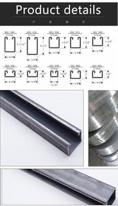 Profil en u personnalisé <span class=keywords><strong>40x40</strong></span>, canal en u perforé, canal en <span class=keywords><strong>acier</strong></span> de jambe de force, canal unistut, <span class=keywords><strong>prix</strong></span> - Product Image 4