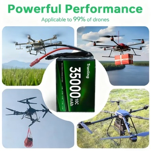 แบตเตอรี่ลิเธียมไอออนแบบโซลิดสเตตความหนาแน่นพลังงานสูง 6S-24S 267wh/kg 35000mah Hv สำหรับโดรนเกษตรกรรม ปรับแต่งได้ตามความต้องการจากโรงงาน - Product Image 3