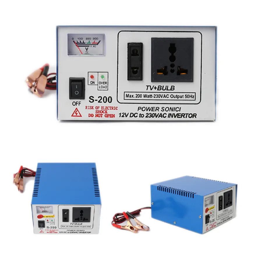 Großhandel Multifunktions 500 W800W Dual Table Power Inverter Wiederauf ladbare Backup-Gleichstrom 12V bis Wechselstrom 220V Sinus-Wechsel richter