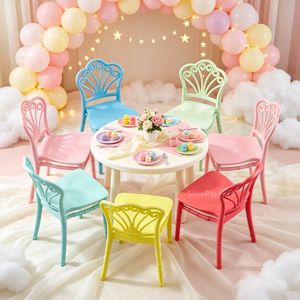 Sino Perfect Event Wedding White Stackable Children Kids Plastic Dining Tiffanie Chairs Party Furniture for Kids New Chairs - Product Image 1