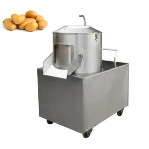 Industriële fruit groente huid dunschiller kleine elektrische aardappel wortel peeling wasmachine