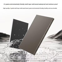 Meuble de salle de bain intelligent à LED en bois massif de style moderne, couleur bois naturel, comprend un lavabo en céramique, appartement de style campagnard