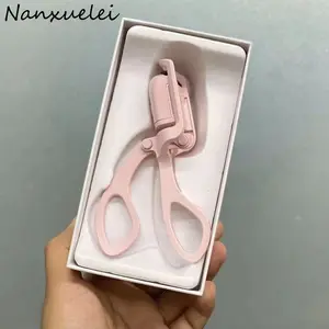 Hochwertige Make-up-Produkte USB wiederauf ladbare elektrische Mini-Dauerwelle Heizung Pink Curler Wimpern beheizt Wimpern zange