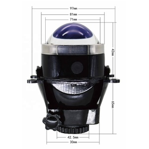 TAOCHIS 3.0 Inch Phim Màu Xanh Glass Đèn Sương Mù <span class=keywords><strong>Bi</strong></span> <span class=keywords><strong>Xenon</strong></span> Chiếu Ống Kính Đèn Sương Mù Với Chùm Cao Thấp H11 Đèn Cho Subaru Ford Mazda - Product Image 3