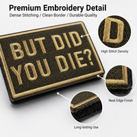 Parches de Velcro Personalizados con Eslóganes Divertidos, Insignias de Calavera para Motociclistas, Venta al Por Mayor OEM, para Chaquetas, Mochilas y Gorras