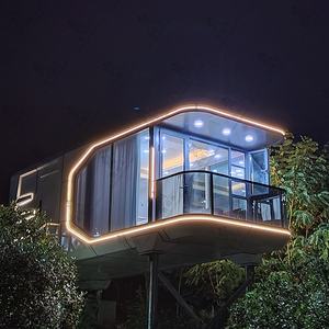 Chambre d'hôtel capsule spatiale tendance, chambre d'hôtel capsule spatiale mobile, hôtel capsule spatiale, hébergement en acier léger - Product Image 1