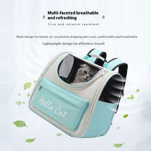 Wholesale Large Capacity Cat <b>Backpack</b> Comfortable Breathable <b>Pet</b> Bag with Fashion Style Portable Outgoing Cat Bag - Product Image 5