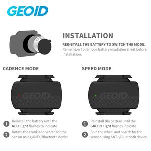 Computadora para Ciclismo Geoid CS600 con Sensor de Velocidad y Cadencia ANT+, Resistente al Agua IP66, Rango de 30-180 rpm - Product Image 6