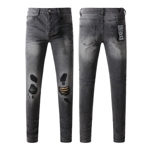   <span class=keywords><strong>Jeans</strong></span> Strappati <span class=keywords><strong>di</strong></span> Alta Qualità Nuova Collezione Designer Brand Denim Homme <span class=keywords><strong>Jeans</strong></span> da <span class=keywords><strong>Uomo</strong></span> - Product Image 3