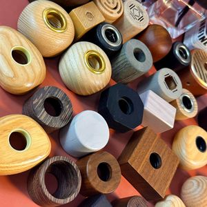 Aromatherapy wooden cap, 28-tooth wooden <b>perfume</b> bottle cap, round or square <b>perfume</b> bamboo cap, flameless aromatherapy glass - Product Image 4
