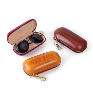 Fashion <b>Glasses</b> <b>Case</b> Made of Genuine Leather Material - Product Image 1