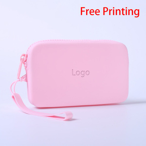 Borsellino <span class=keywords><strong>Portamonete</strong></span> Multifunzione in Silicone Impermeabile Portatile alla Moda con Chiusura a Cerniera 15x9x2.8cm, Adatto per Rossetti - Product Image 1