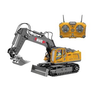 Escavatore in lega di RC 17 canali funzione di scavo a spruzzo 2.4G camion pressofuso modello di escavatore RC giocattolo con 3 colori - Product Image 1