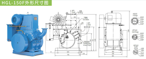 Bomba de Vacío de Pistón Rotatorio Industrial de Gran Capacidad HGL-150F para Secado, Impregnación y Recubrimiento - Product Image 2