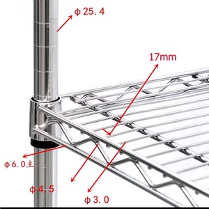Ripiani galleggianti in metallo per protezione contro la corrosione da 100kg di scaffali da magazzino per cucine - Product Image 4