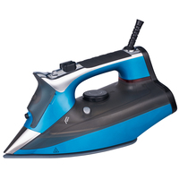 Fer à vapeur professionnel avec semelle en céramique, protection anti-goutte, 2000W, 20-30g/min, arrêt automatique, cordon de 1,8m, vapeur puissante