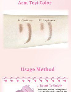 Baume à sourcils de marque privée teinture pour sourcils à grosse tête imperméable longue durée sans bavure brosse à sourcils avec logo personnalisé - Product Image 6