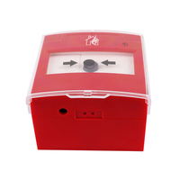 Punto de llamada de alarma contra incendios manual certificado CE con tecla de reinicio-Indicador LED a prueba de falsas alarmas para uso comercial/industrial