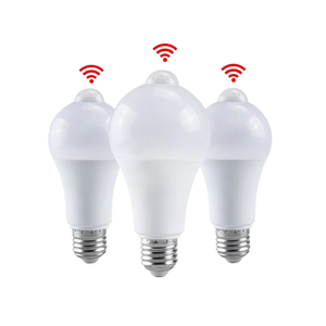Con người cảm ứng <span class=keywords><strong>LED</strong></span> bóng đèn e27b22 hồng ngoại 12W/15W/18W/20W điện áp rộng PIR đèn cảm biến chuyển đổi Loại phản xạ với cơ thể bằng nhựa - Product Image 1