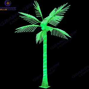 Luce artificiale impermeabile all'aperto della palma della decorazione di evento di festa dell'albero di cocco illuminato a LED