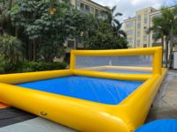 52FT terrain de volley-ball gonflable en plein air grand volley-ball de plage sports jeux pour adultes et enfants