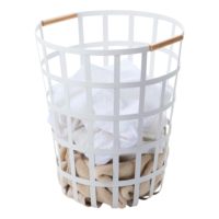 Panier à linge rond Tosca pour la maison, 18 pouces - Acier - 10,5 gallons (40 litres)