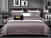 Ensemble de housse de couette 4 pièces de couleur unie, coton de haute qualité, housse de couette douce avec ensemble de draps