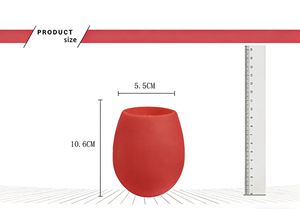 Silicone Wine Glass Unbreakable & Flexible Shatterproof <b>Cup</b> for Wine, Cocktails or Outdoor Use <b>Reusable</b> Stemless Tumbler - Product Image 2