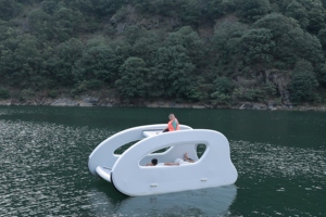 Bateau gonflable avec moteur pour les débutants, la <span class=keywords><strong>location</strong></span> de bateaux, les familles ou même le camping sur l'eau pendant la nuit - Product Image 5