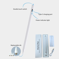 Stylet universel magnétique à double touche pour tablette et téléphone portable, compatible iOS et Android.