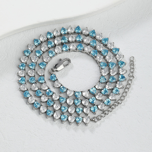 <span class=keywords><strong>Collana</strong></span> a Catena <span class=keywords><strong>Tennis</strong></span> in Acciaio Inox 316 Personalizzabile con <span class=keywords><strong>Cuore</strong></span> in Zirconia Cubica 5A, Gioielli Trendy per Donne, Accessori Regalo - Product Image 5