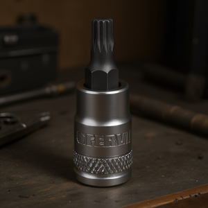 Fervi <b>Socket</b> With Xzn Insert 10mm Drive For Torx Fasteners - Product Image 3