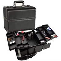 Valise à maquillage - Valise de voyage professionnelle portable, organiseur de maquillage en cuir PU, boîte de rangement de cosmétiques, boîte de rangement de maquillage