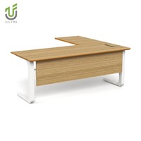 IULTRA Bureau de direction moderne Table en L blanche minimaliste de luxe pour PDG Allemagne Mobilier de bureau Assemblage facile et durable