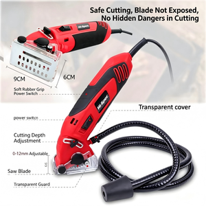 Scie sauteuse mini Hi-Spec 400W avec lame de 110 mm, outil de coupe de bois électrique filaire - Product Image 5