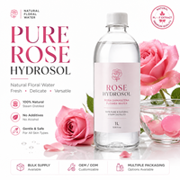 Hydrolat de Rose 100% Pur et Naturel, Eau Florale de Rose Distillée à la Vapeur, Vrac 5KG pour Tonique, Brume Faciale, Soins de la Peau, Aromathérapie, OEM ODM