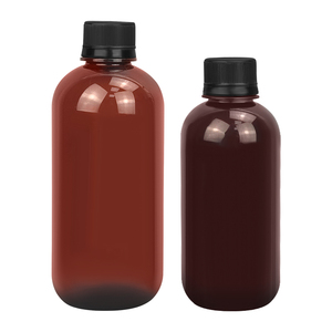 250400mlPET琥珀色容器咳止めシロップボトル薬液体薬用液体経口プラスチックボトル - Product Image 6