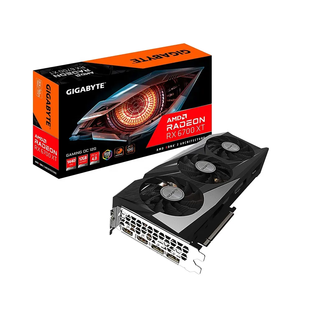 Kartu Grafis RX 6700XT untuk Game, Kartu Video 6600XT AMD RADEON 6700XT 12GB GDDR6 XFX Safir Gigabit MSI GPU 6800XT 6900XT 3060