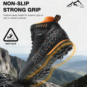 Chaussures de randonnée imperméables en daim et maille respirante <span class=keywords><strong>pour</strong></span> les déplacements urbains en extérieur, toutes saisons, avec un soutien de la <span class=keywords><strong>cheville</strong></span> élevé - Product Image 3