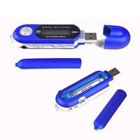 Pemutar MP3 Kartu TF Portabel Retro Pembaca Kartu USB/TF Jack Headphone Speaker Bawaan Baterai Isi Ulang Perjalanan Lari Luar Ruangan