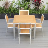 Ensemble de Table à manger et chaise 4/8 places, mobilier d'extérieur en aluminium, livraison gratuite